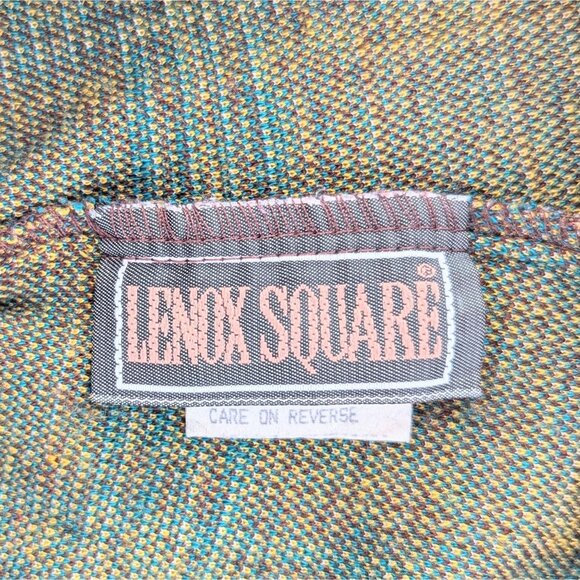 Vintage 1980s Womens Stretchy Stirrup Pants Elastic Pull-on Funky Brown Plaid - Picture 4 of 10